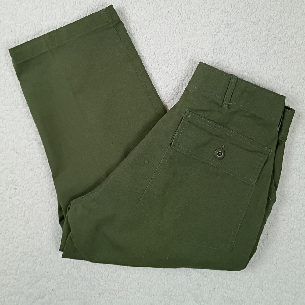 Vintage Military Trousers‎ Utility OG 507 Mens 29x29 Green Army USA Made 1980